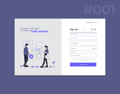 Designing a better signup page adobexd dailychallenge dailyui design ui uichallenge uidaily uidesign uidesignpatterns uitrends visualdesign