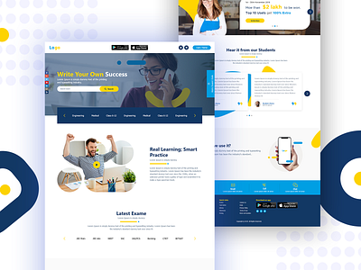 Education Website branding education education landing page landing design landing page landing page concept landing page design landing page ui landing pages online education online marketing school school website