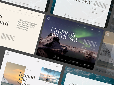 Under An Artic Sky - Explorations brand clean design exploration interaction landing page minimal typography ux webdesign