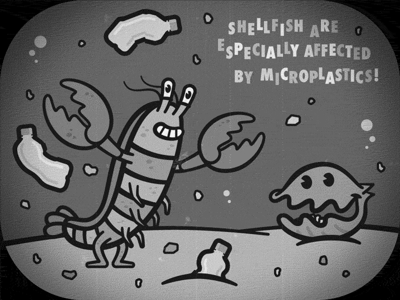 Micro Meals pt. 5 animation cartoon micro microplastic ocean plastic pollution retro water