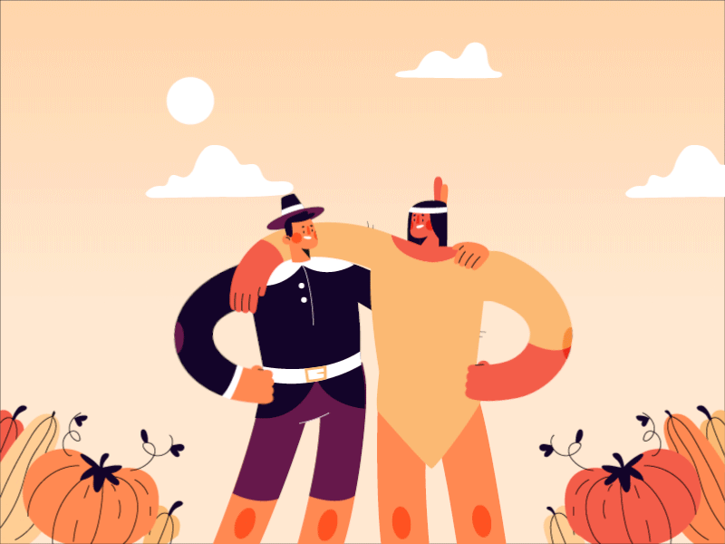 Thanksgiving Success after effect animation duik illustrator thanksgiving