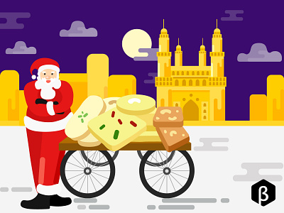 Character Illustration of Santa Claus in Hyderabad brandzgarage character illustration christmas illustration design agency illustration santa claus santa illustration sketch