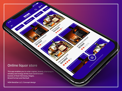 Online liquor store (Concept) adobe xd photoshop ui ux branding concept concept design design ui ux vector