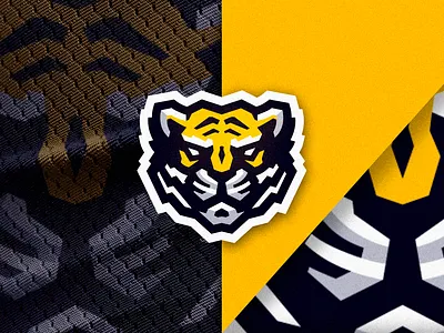 Tiger Mascot Logo angry animal branding design e sports icon illustration lion logo mascot mascot logo orange tiger vector yellow