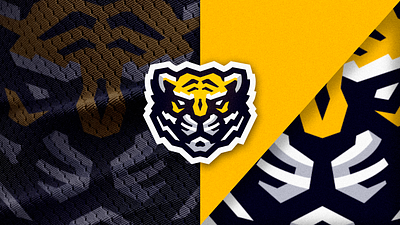 Tiger Mascot Logo angry animal branding design e sports icon illustration lion logo mascot mascot logo orange tiger vector yellow