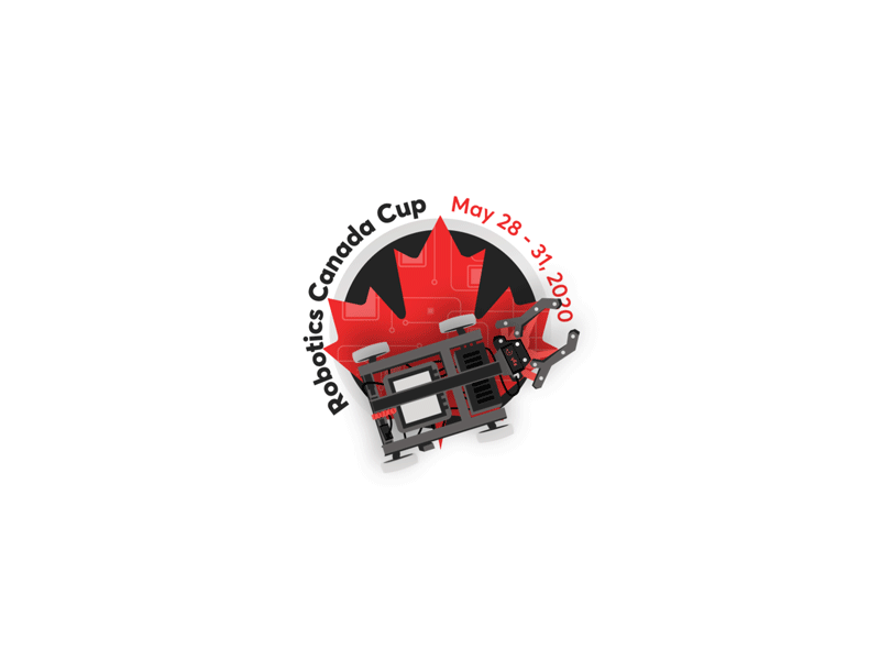 Simple logo animation animation branding cup identity logo maple robot robotics