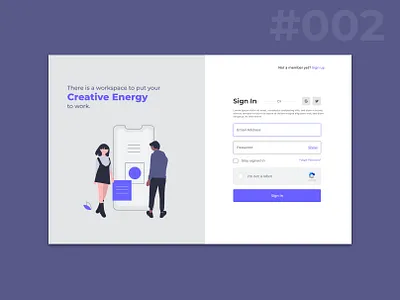 Designing a better Sign In page dailychallenge dailyui interfacedesign ui uichallenge uidaily uidesign uidesignpatterns visualdesign web design webpage webuiuxdesign