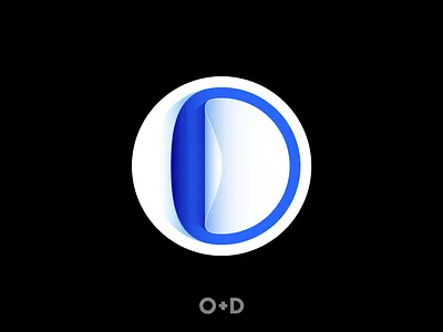 O+D Logo app brand branding business logo flat identity illustration logo minimalist rool vector