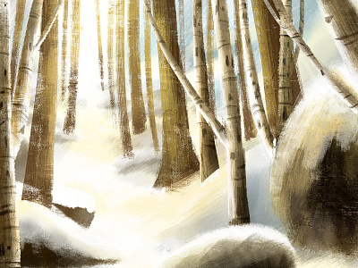 Leading way background children book illustration childrens book illustration klaus landscape illustration landscape painting