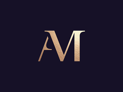 AM monogram branding creative graphicdesign identity letters logo logodesign logotype luxury monogram typography