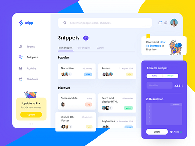 Snipp App Dashboard app clean dashboad design interface platform ui web