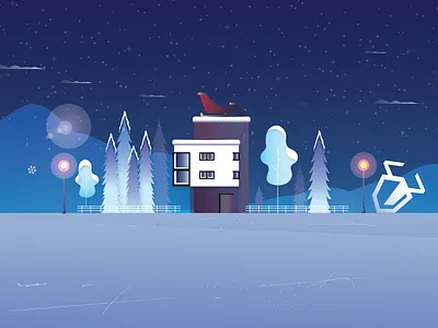 Ant Colony at winter 2020 branding challenge charcter christmas design fin art fun gradient graphic design illustration santaclaus simple vector winter