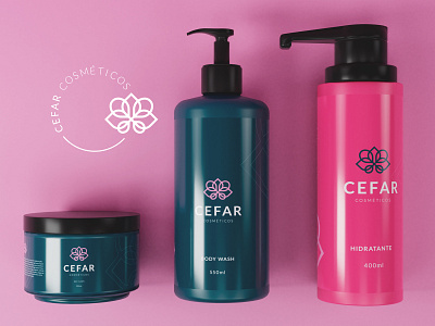 Cefar Cosméticos 3d 3d art 3d artist blender blender 3d blender3dart brand branding branding concept branding design logo mockup mockups rebrand rebranding