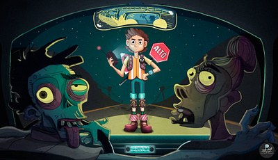 Street Zombies branding design illustration web