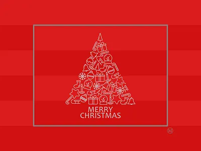 Christmas Card bell card christmas christmascard decoration design dribbbleweeklywarmup gift illustration outline shapes simple star tree vector warmup web webdesign website weeklywarmup