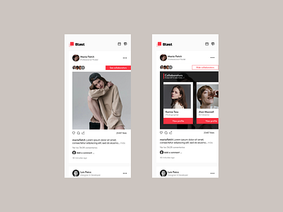 Blast - App Concept app blast clean concept dashboard design feed figma mobile social social app social media social media design trend ui user inteface ux ux design
