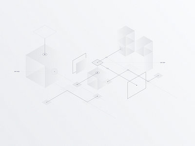 Iso nodes 3d design diagram flat illustration isometric lines nodes vector web whitespace