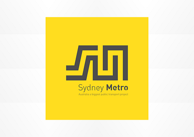 Sydney Metro design icon illustration logo typography логотип