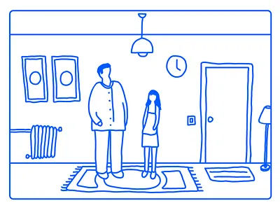 Date Night animation date night design family friends fun home illustration illustrator postcard