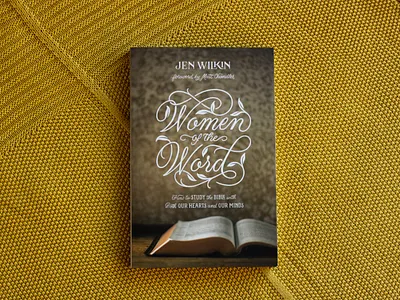 Women of the Word Cover Design bible study book cover book cover design floral handlettering illustration scripture typography
