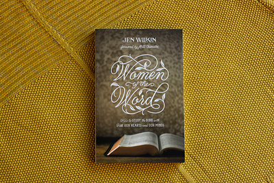 Women of the Word Cover Design bible study book cover book cover design floral handlettering illustration scripture typography