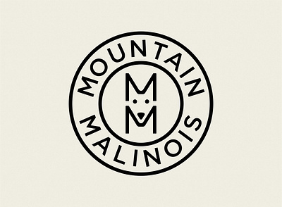 Mountain Malinois Logo brand identity branding design dog dog logo icon logo vector