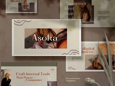 Asoka - Google Slide agency business clean corporate creative design elegant finance google google slide google slide template google slides minimal modern presenation simple slide slides template templates