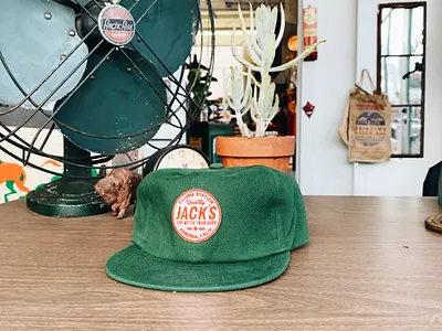 Jack's Filling Station - Hat apparel beer california design hat logo patch retro
