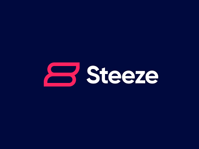 Steeze Autostyling Logo 2019 automotive automotive logo autostyling blue brand branding clean icon lockup logo mark minimal pink pink and blue steez steeze typography