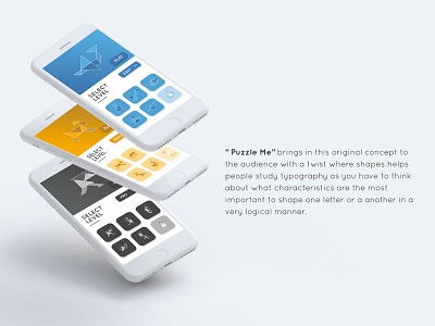 Puzzle Me Mobile App UI app illustration mobile typography uiux