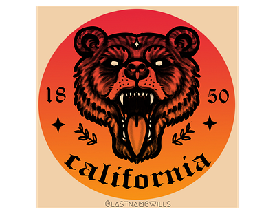 cali branding design flat illustration lifestyle