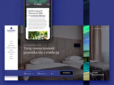 Falenty Hotel & Conferences business conference conferences design hotel leisure reservation rooms ui webdesign wordpress