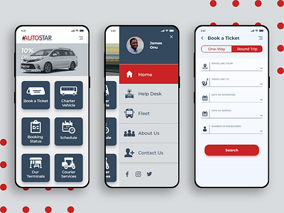 Transport Company App app design ios design nigeria ui ui design uiux uiux design ux ux design uxui uxui design