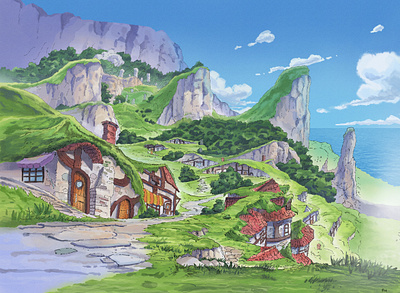 One Piece Illustration anime anime studio background background art design illustration onepiece