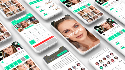 Dessar | Hairdresser Reservation App User Interface Design application application ui design uiux