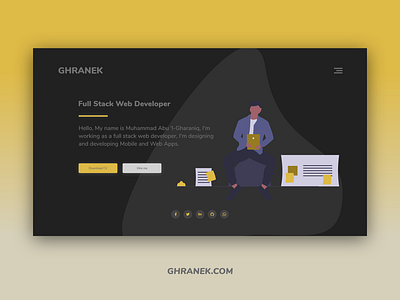 Creative Resume / CV / Portfolio / vCard ui ux web