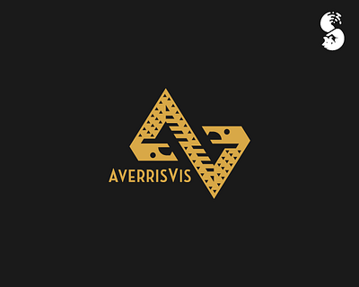 AverrisVis Logo design identity design logo logo design snake uroboros