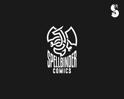 Spellbinder Comics Logo bind celtic knot design dragon fantasy identity design logo