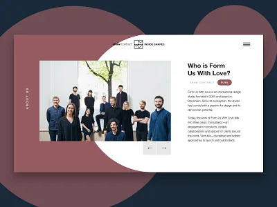 Inside Shapes Homepage cool design graphic design homepagedesign microsite modern one page site shapes swiss design typography ui ux web web design website