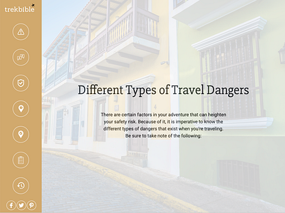 A Guide to International Travel Safety interactive ui ux