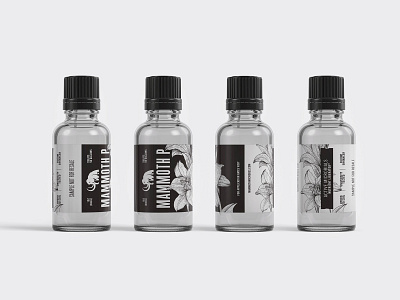 Mammoth P Sample Bottle agriculture bottle label branding design cannabis branding cannabis design design label design label packaging organic sample