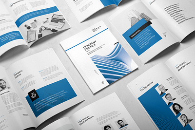 Minimal Company Profile annual report brochure design brochure layout brochure template company profile design indesign template infographic report report cover