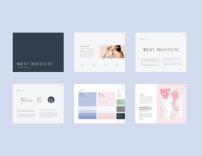 West Institute Styleguide brand design brand guidelines branding branding agency branding concept editorial editorial layout layout layout design logo logo concept logo design