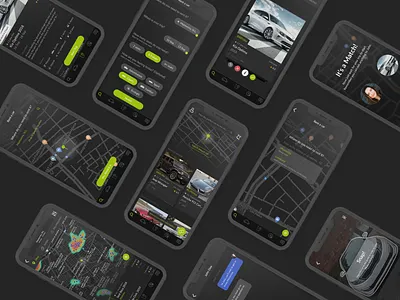 Car Rental adobe experience design car chat form map rental rentals ui ux xd