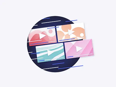 Streaming Wars Illustration algolia brand design branding buffer design illustration illustrator play streaming vector video