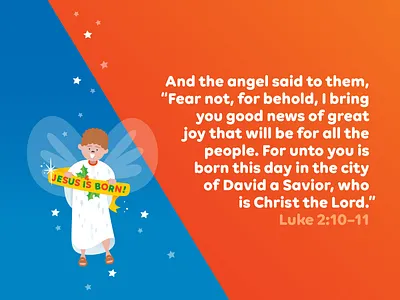Preschool Memory Verse • December angel bible verse christmas illustration kids luke preschool