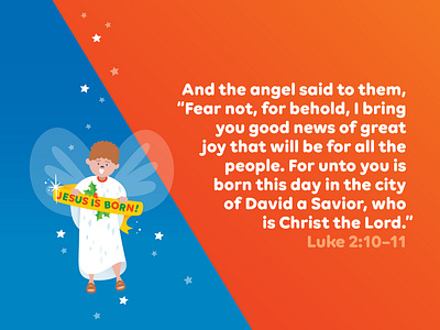 Preschool Memory Verse • December angel bible verse christmas illustration kids luke preschool