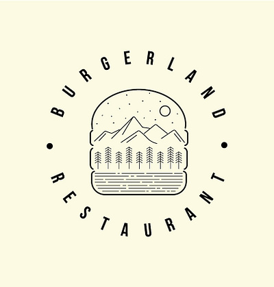 Burgerland azerbaijan baku branding burger design graphic design graphicdesign illustration logo vector