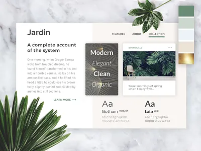 Mood board art direction design illustration mood board photoshop styleguide typography ui