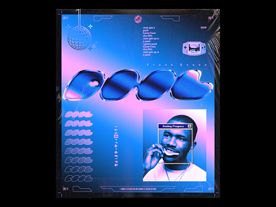 Day 064: Frank Ocean, DHL acid design chrome chrome type design future futurewave illustration retrowave typography